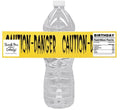 Personalized Safety Caution Danger Water Bottle Labels | Party Bottle Favors | Custom Stickers