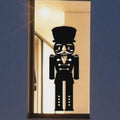 33In Christmas Nutcracker Silhouette Window Cling Decal:Legendary Reusable Christmas Decor