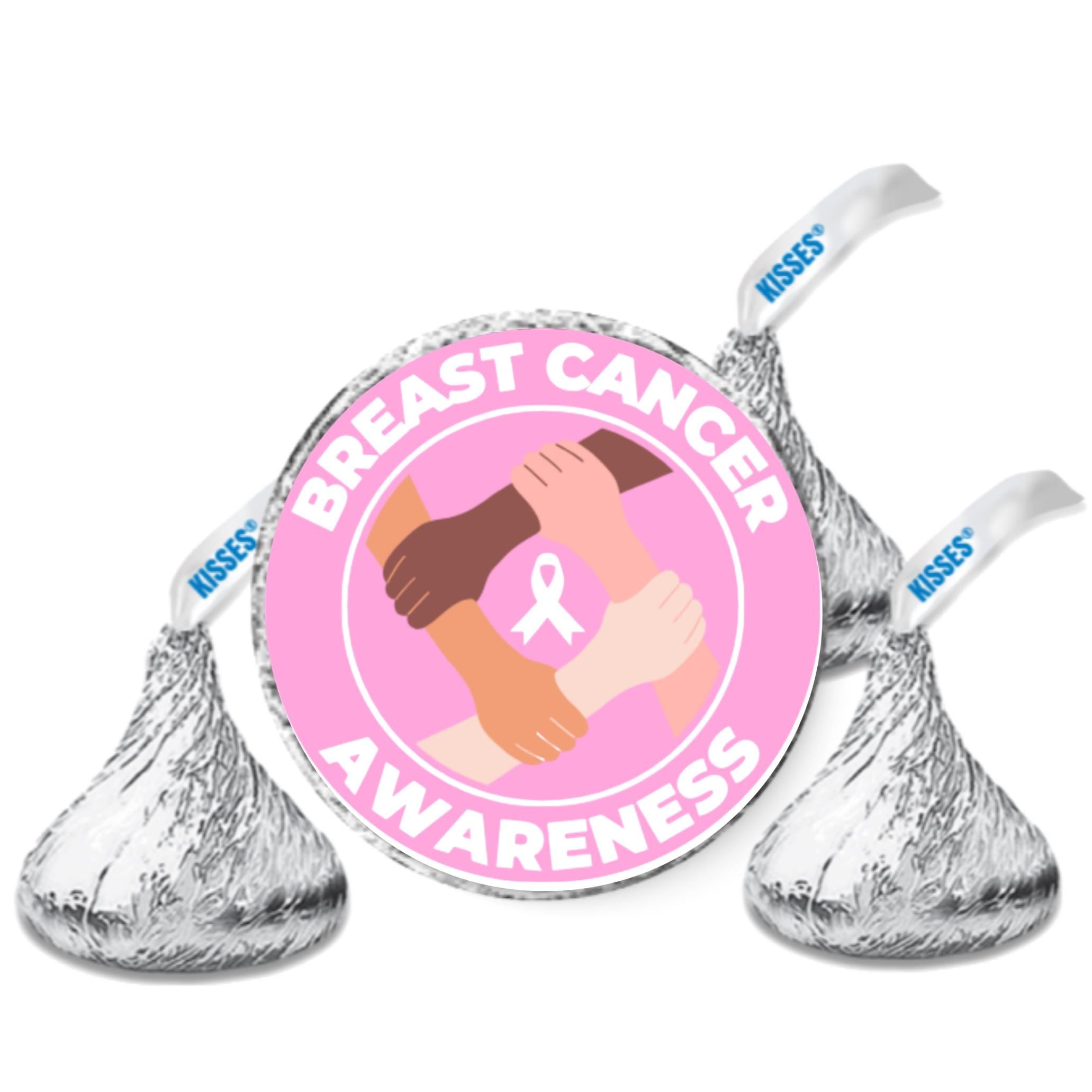 Breast Cancer Awareness Candy Stickers | We Fight Together Labels | 100 | Awareness Table Styling