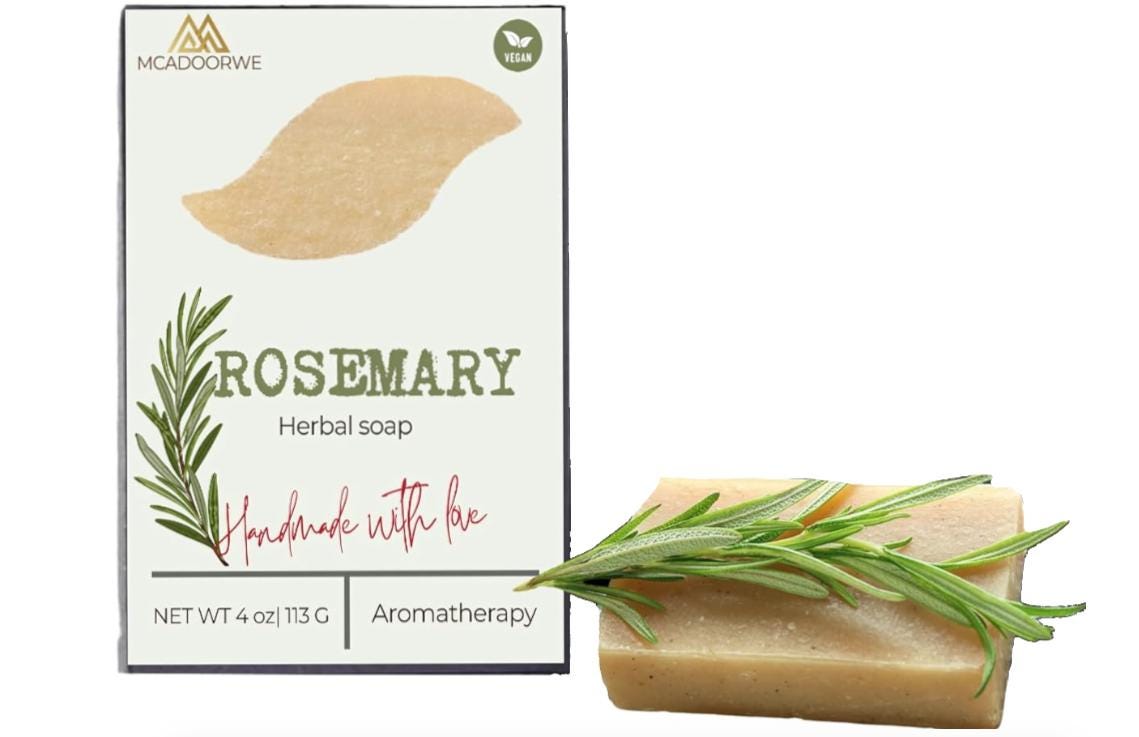 Rosemary |Aromatherapy Massage Bath Bar|Shea Butter & Collagen Handmade Soap| Moisturizing Bath Bar