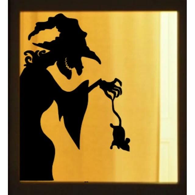 Window Cling Decal:Halloween Window Silhouette|Halloween Decor