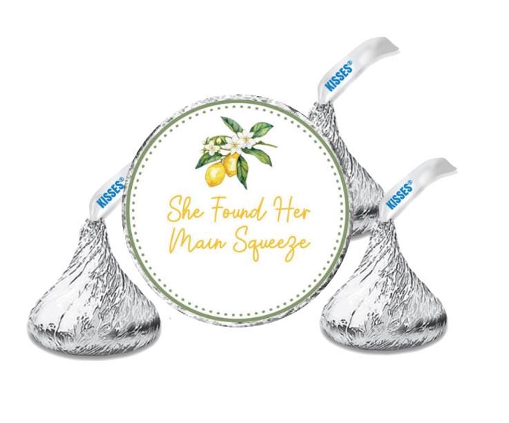 She Found Her Main Squeeze Party Stickers | Candy Labels for Engagements/Weddings | 0.75"|100CT