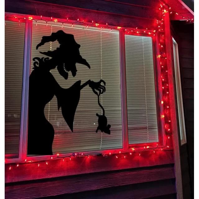 Window Cling Decal:Halloween Window Silhouette|Halloween Decor