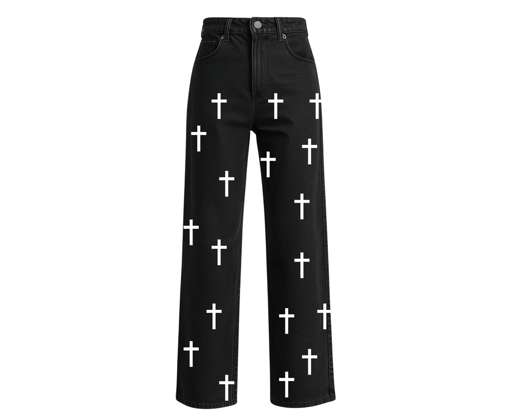 Iron On Heat Transfer Cross Vinyl | White Iron On Crosses | Multiple Sizes Included |30 Crosses