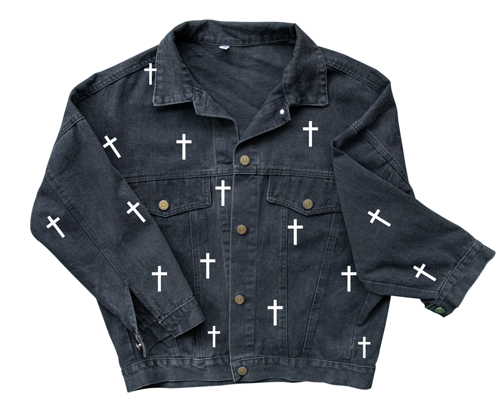 Iron On Heat Transfer Cross Vinyl | White Iron On Crosses | Multiple Sizes Included |30 Crosses