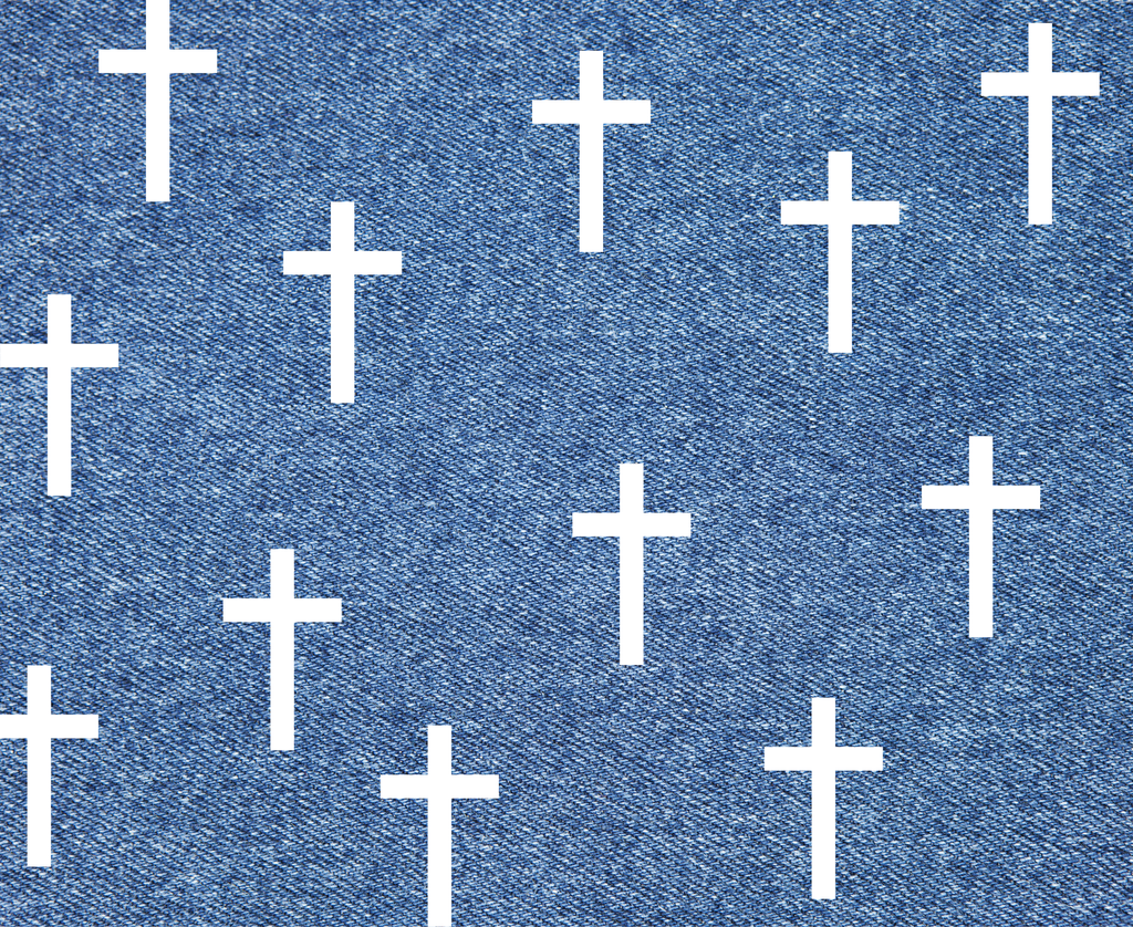 Iron On Heat Transfer Cross Vinyl | White Iron On Crosses | Multiple Sizes Included |30 Crosses