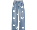 White Iron On Butterfly Set | 30 Vinyl Butterflies | Multiple Sizes 1in–4in | Fabric Heat Transfer