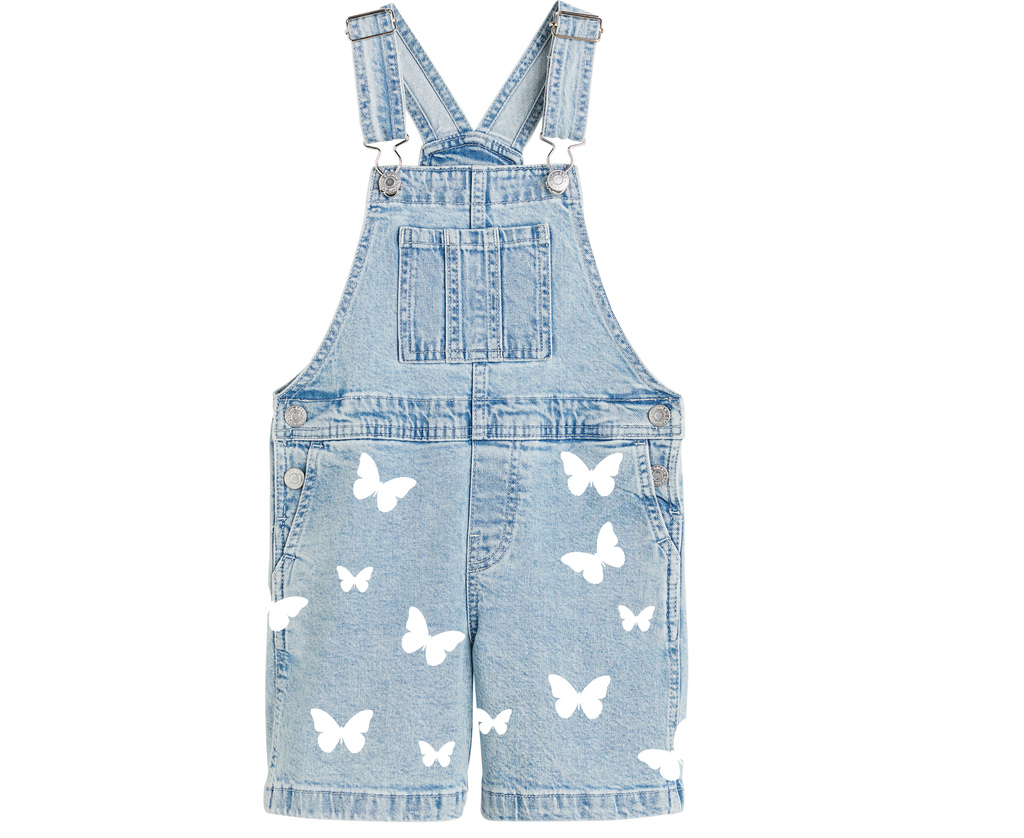 White Iron On Butterfly Set | 30 Vinyl Butterflies | Multiple Sizes 1in–4in | Fabric Heat Transfer