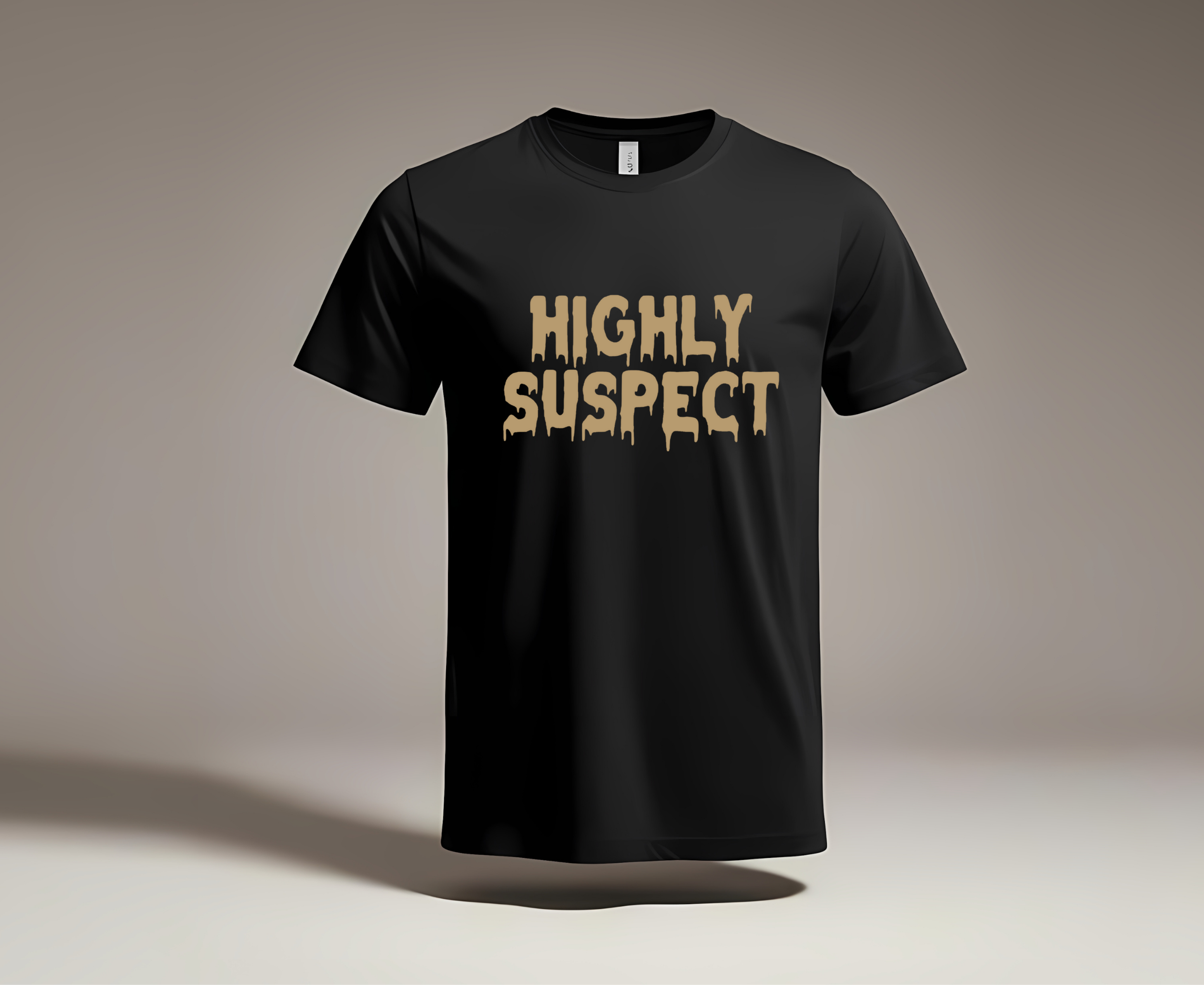 Highly Suspect Iron On Vinyl Decal | Bold Statement Text | Heat Transfer HTV | No Background
