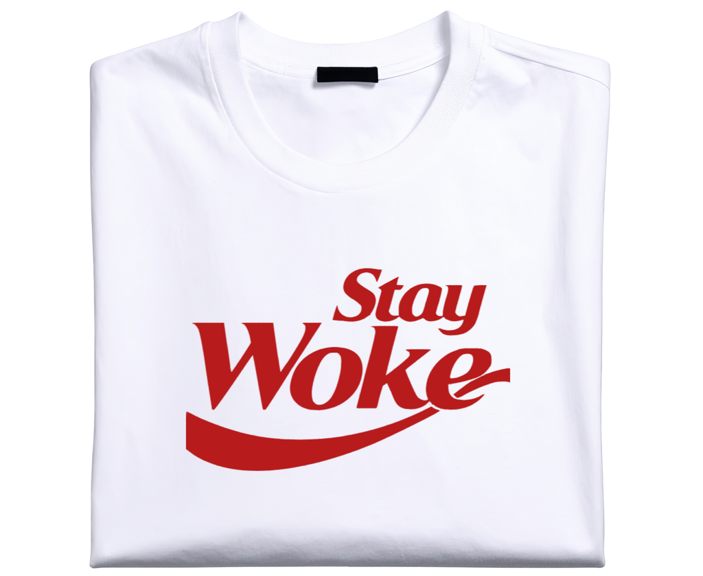 Stay Woke Iron On Vinyl Decal | Motivational Statement | Heat Transfer HTV | No Background