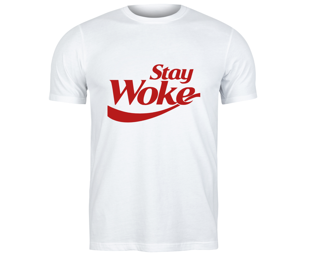 Stay Woke Iron On Vinyl Decal | Motivational Statement | Heat Transfer HTV | No Background