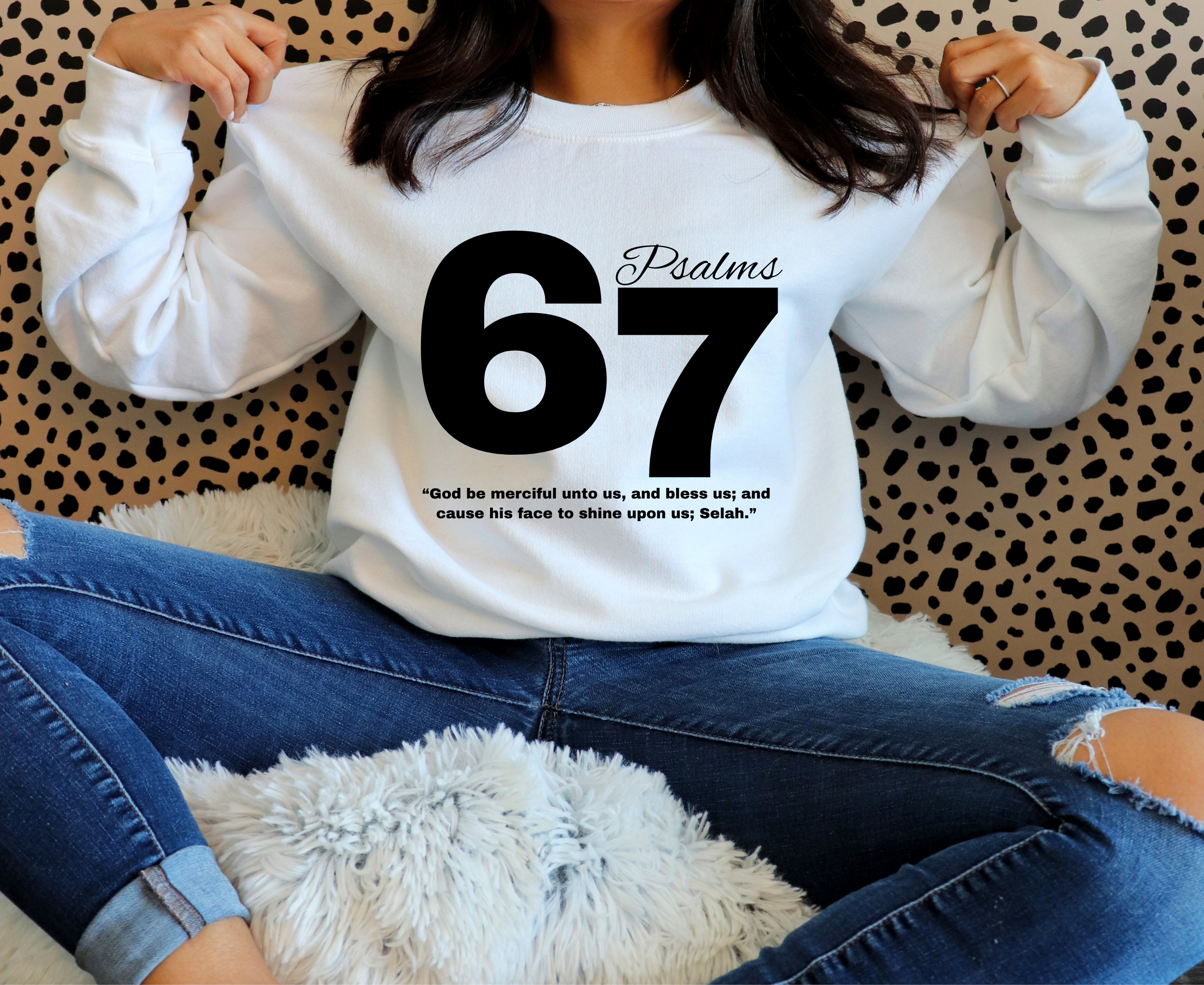 Psalms 67 Iron On Vinyl Decal | Faith Based Scripture Design | Heat Transfer HTV | No Background