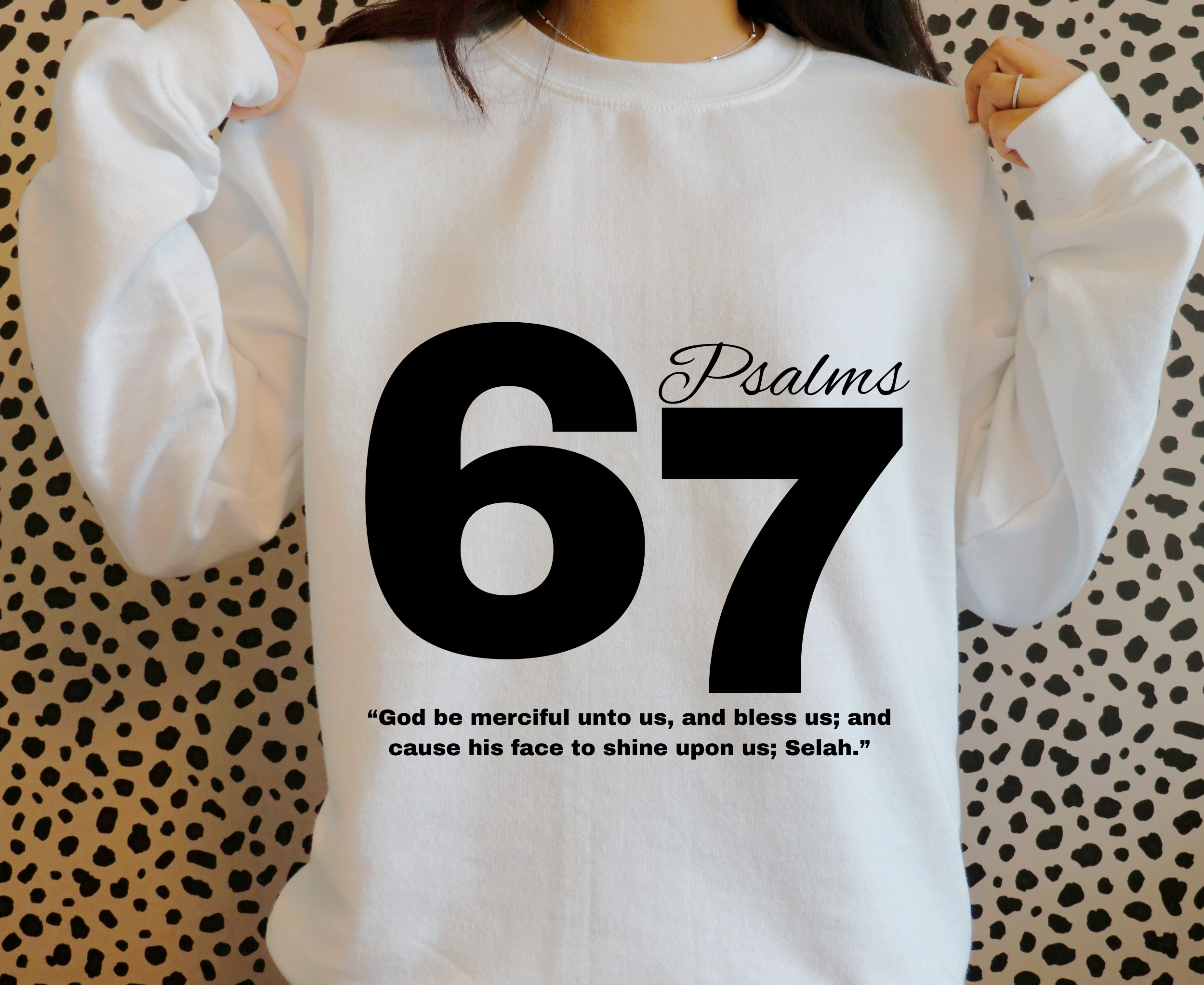 Psalms 67 Iron On Vinyl Decal | Faith Based Scripture Design | Heat Transfer HTV | No Background