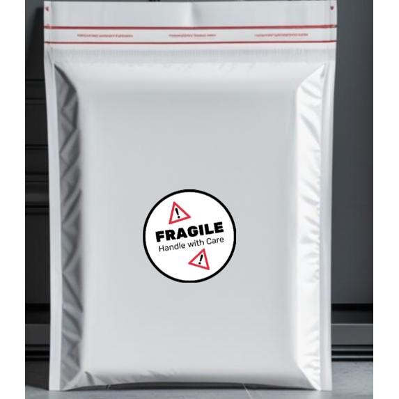 Fragile Handle with Care Warning Stickers, 2 inch Round, Set of 100