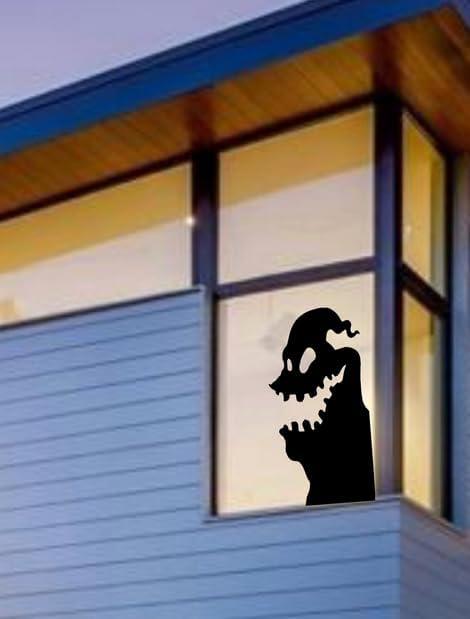 Halloween Fun Large Spooky Goblin Window Cling Decal Silhouette 23H