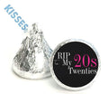 RIP to My 20s Mini Candy Labels | 30th Birthday Stickers | Set of 100|0.75in