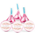 Personalized Bridal shower Chocolate Candy Kiss Labels|100ct|Glossy|0.75|Custom Name