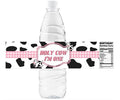 Holy Cow I’m One | 1st Birthday Cow Theme Water Bottle Labels | Set of 12 | Party Favors