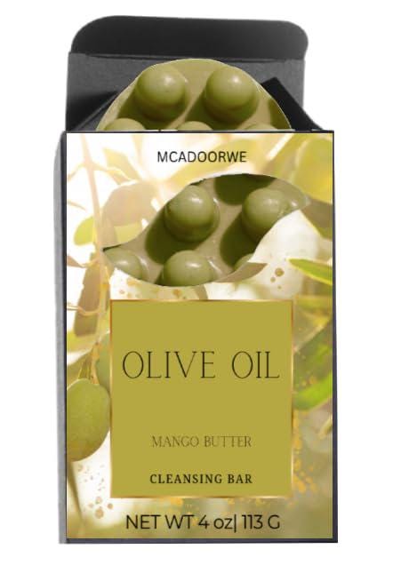 Olive Oil Massage Soap Bar| Mango Butter|Collagen infused Handmade Soap Bars|Moisturizing Bath Bar