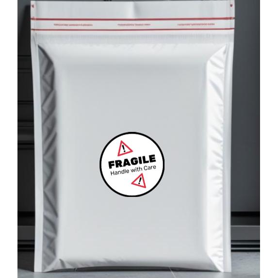 Fragile Handle with Care Warning Stickers, 2 inch Round, Set of 100