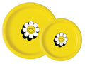 ellow Boho Floral Party Plates | Flower Theme Celebration Tableware | Dinner and Dessert