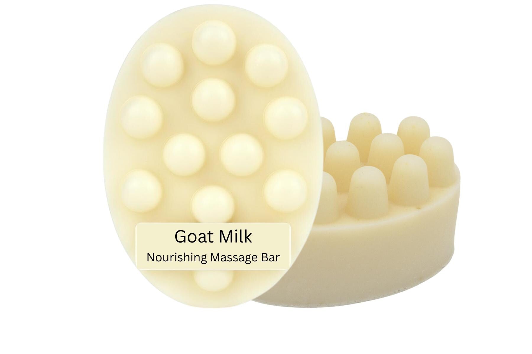 Massage Shampoo Soap Bar | Goat Milk, Shea Butter & Cocoa Butter | Biotin Infused | Contains Vitamin E | Moisturizing | 100% Natural | 5 oz