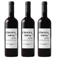 Cheers to 30 Years Wine Bottle Labels | 30th Birthday Party Decor | Glossy Self Adhesive | Set of 4