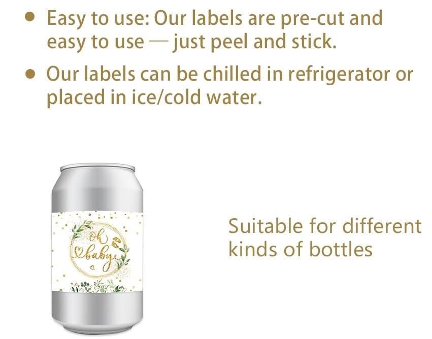 Water Bottle Wrappers | Ohh Baby Baby Shower | 12ct | Party Favor Labels