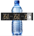 Celebrating Making 60 Look Good | 60th Birthday Water Bottle Labels | Set of 12 | Party Favors| Celebrating 60 Years
