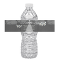 In Loving Memory Water Bottle Labels | Set Of 12 | Funeral Memorial Decor | Stairs To Heaven | Clouds Design Elegant