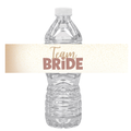 Team Bride Water Bottle Labels | Bridal Shower Party Decor | Wedding Celebration Theme | Set of 12