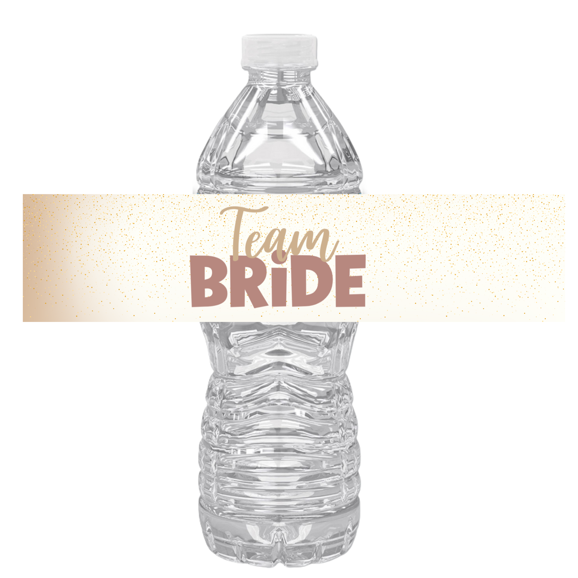 Team Bride Water Bottle Labels | Bridal Shower Party Decor | Wedding Celebration Theme | Set of 12