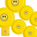 Yellow Smiley Birthday | Disposable Plates Set | Happy Party Decor | Cheerful Face Theme | Matching Table Supplies