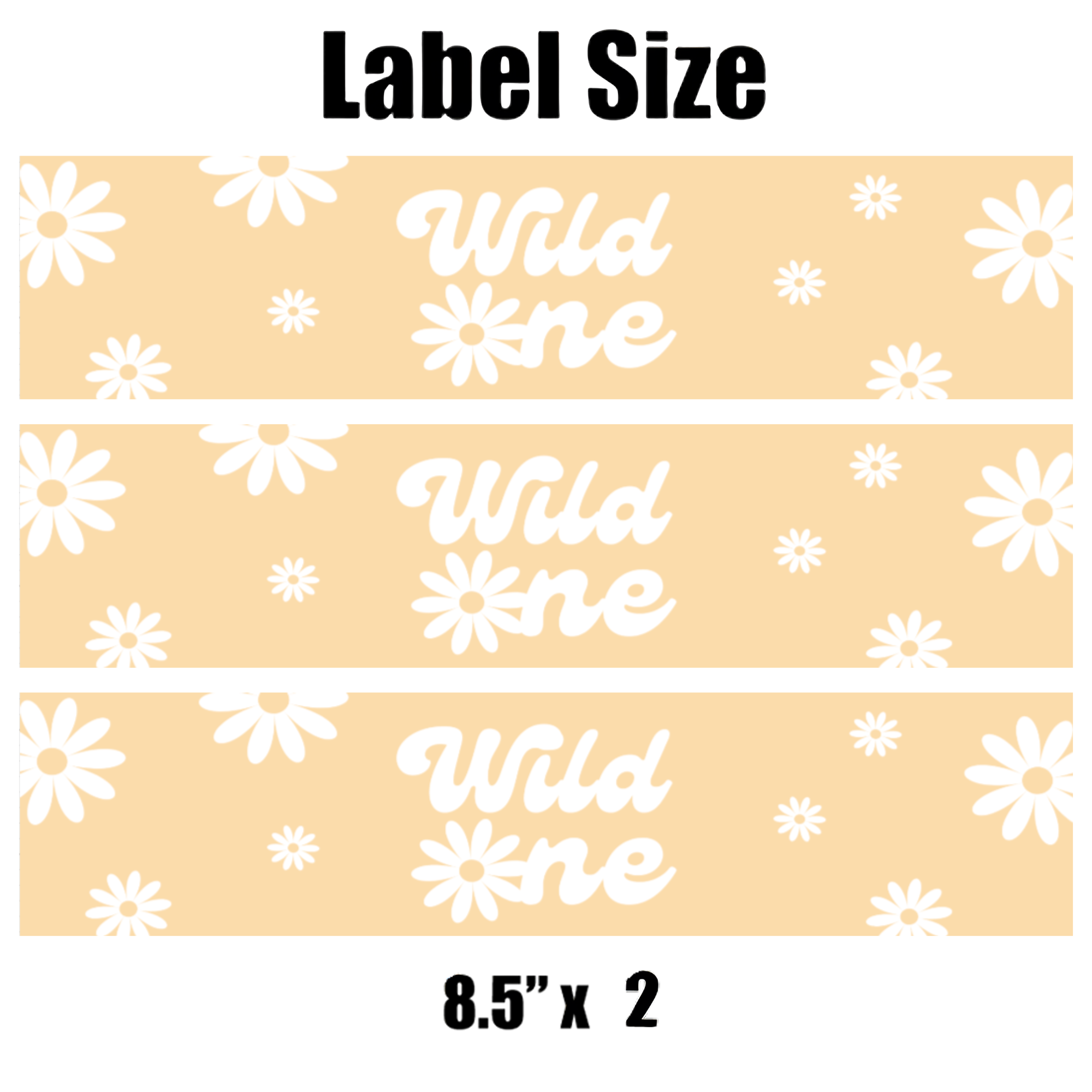 Wild One First Birthday Water Bottle Labels | Set Of 12 | floral Theme Party | Boho Jungle Decor | Drink Wraps