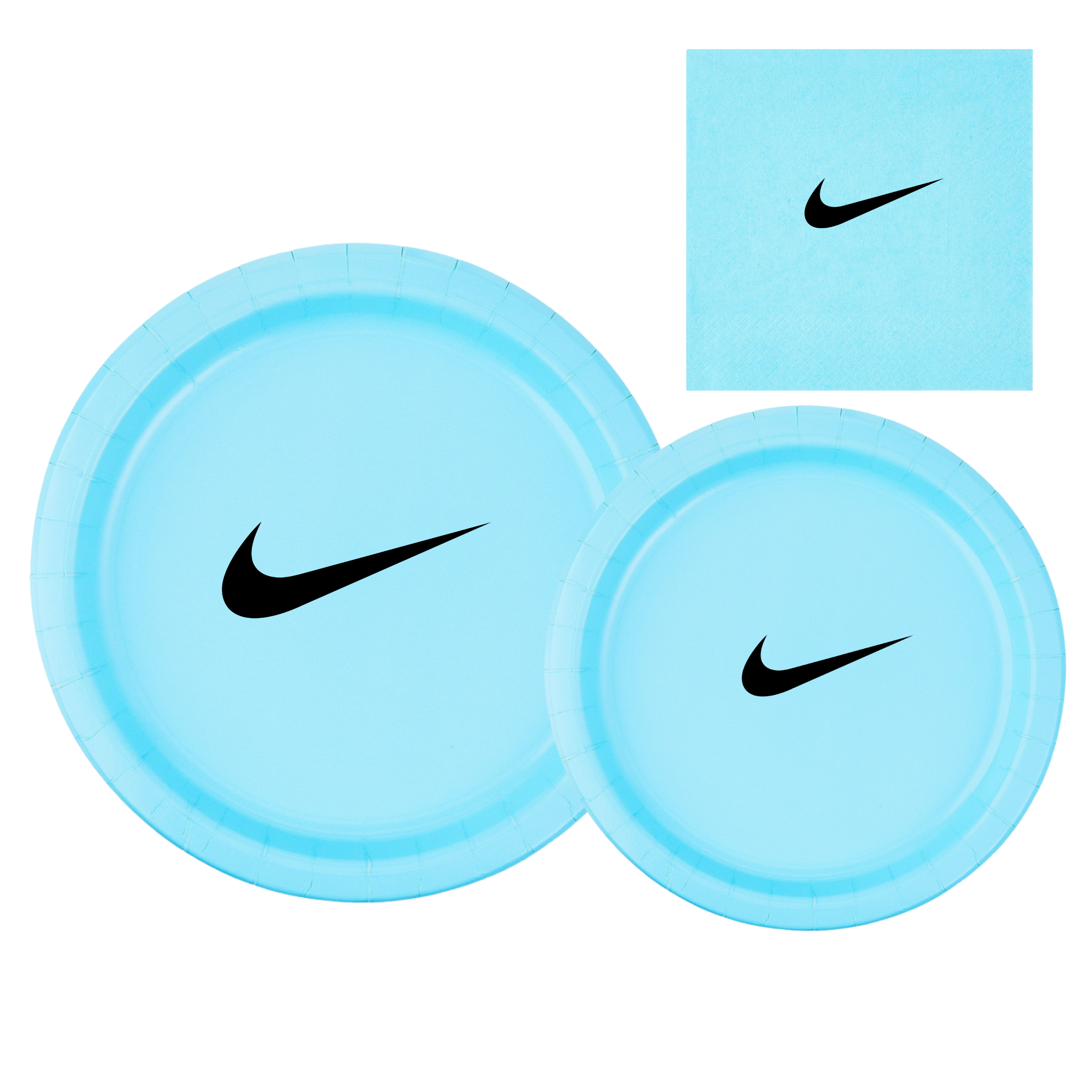 Custom Retro Basketball Party Tableware Set | Blue with Black Design | 45PCS
