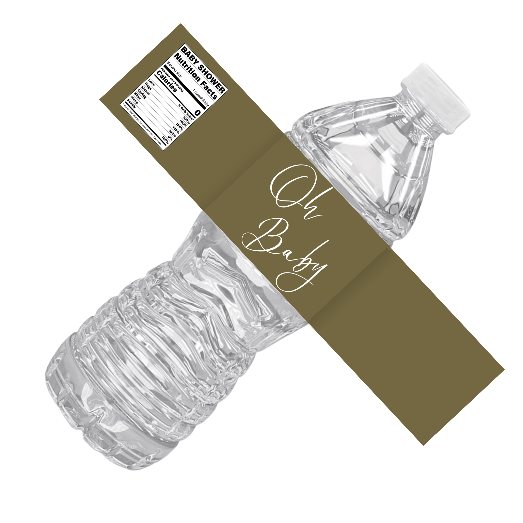 Oh Baby Baby Shower | Water Bottle Labels | Personalized Party Decor | Custom Baby Favors | Beverage Station Labels | Gender Neutral Theme