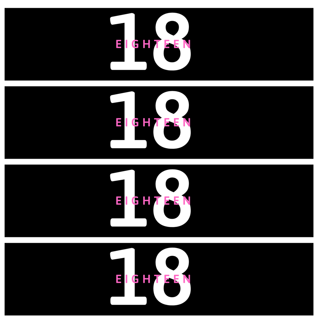 18 Birthday Water Bottle Labels | Set Of 12 | Milestone Celebration Drink Wraps