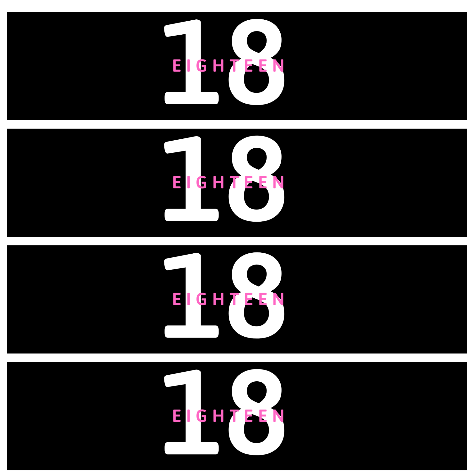18 Birthday Water Bottle Labels | Set Of 12 | Milestone Celebration Drink Wraps