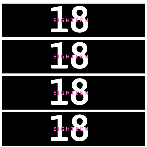 18 Birthday Water Bottle Labels | Set Of 12 | Milestone Celebration Drink Wraps
