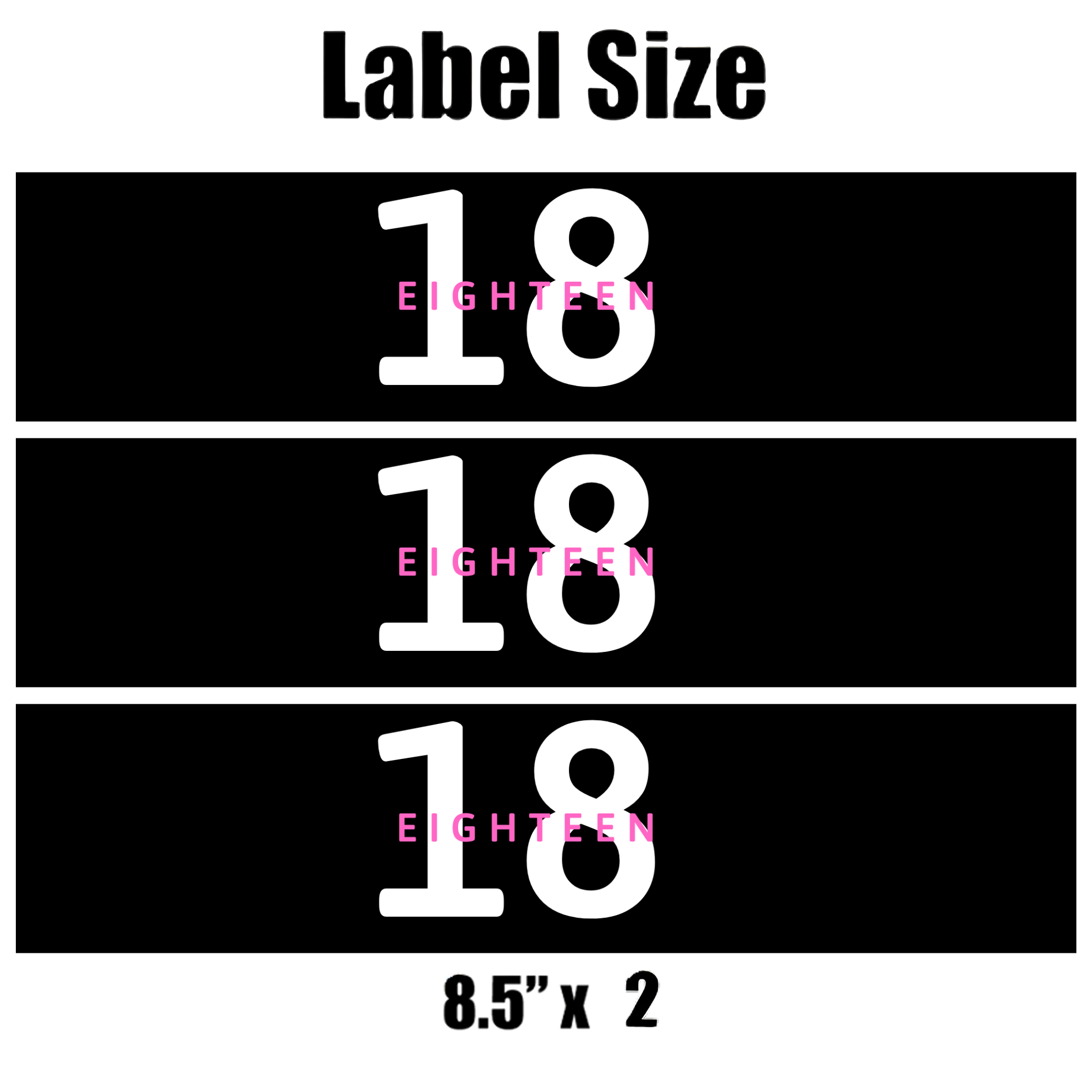 18 Birthday Water Bottle Labels | Set Of 12 | Milestone Celebration Drink Wraps