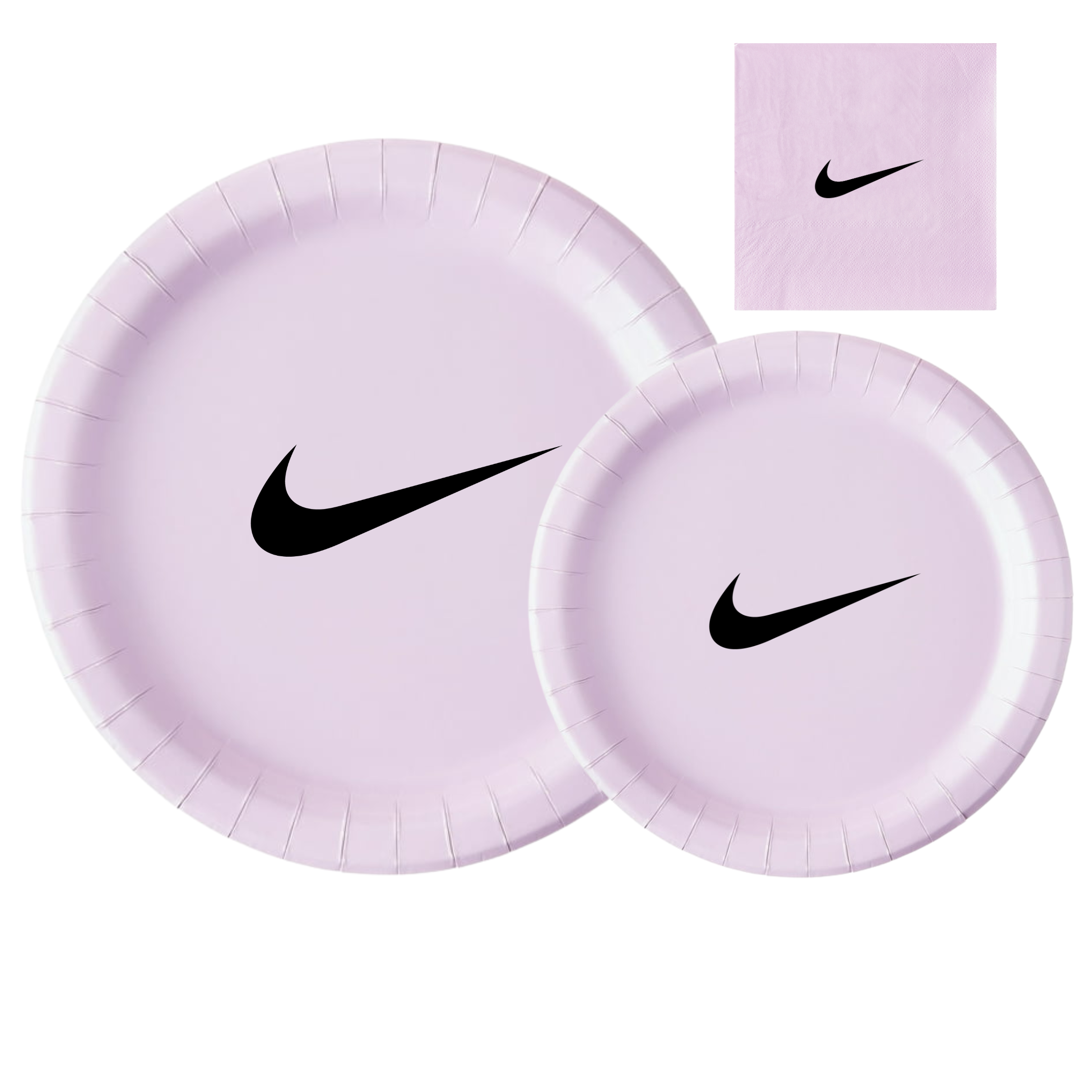 Custom Retro Basketball Party Tableware Set | Purple with Black Design | 45 PCS Disposable Party Supplies | 15 Dinner Plates 15 Dessert Plates 15 Napkins