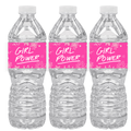 Girl Power Birthday Water Bottle Labels | Set Of 12 | Girls Party Theme | Empowerment Decor Fun | Drink Wraps