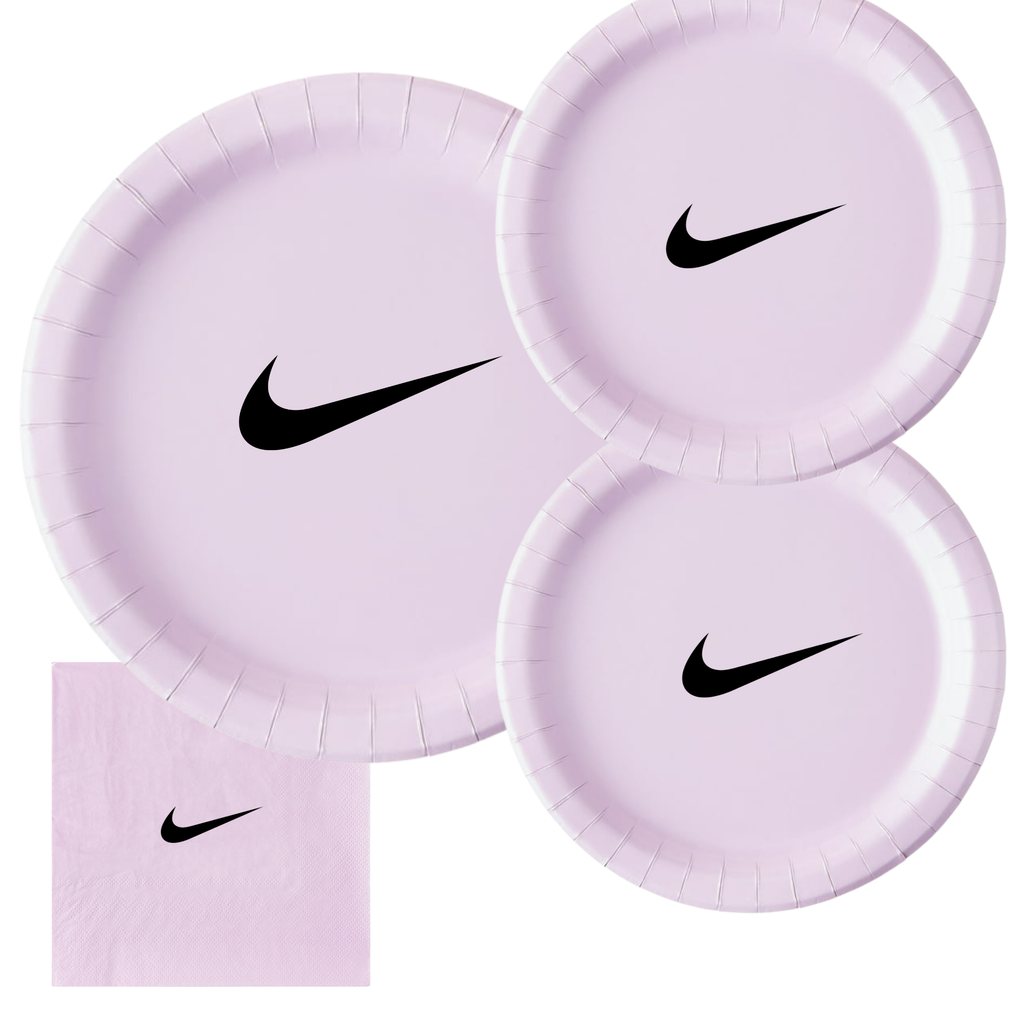 Custom Retro Basketball Party Tableware Set | Purple with Black Design | 45 PCS Disposable Party Supplies | 15 Dinner Plates 15 Dessert Plates 15 Napkins