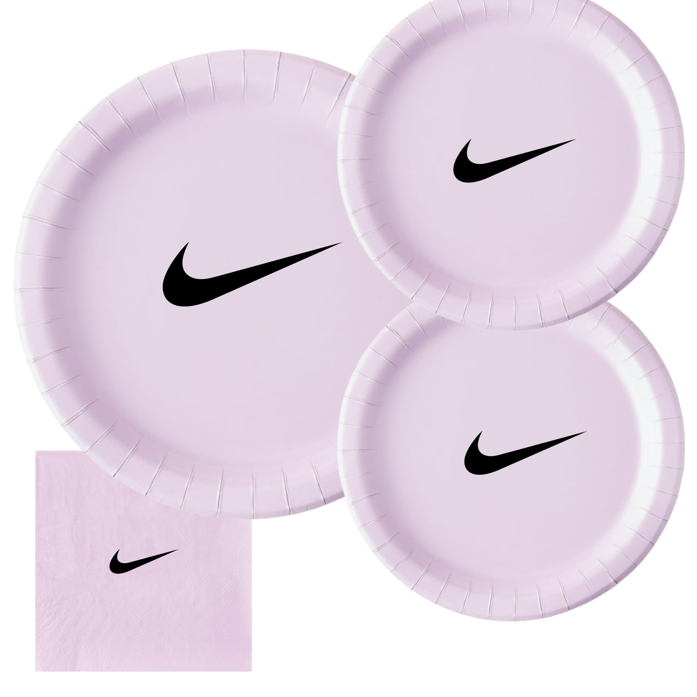 Custom Retro Basketball Party Tableware Set | Purple with Black Design | 45 PCS Disposable Party Supplies | 15 Dinner Plates 15 Dessert Plates 15 Napkins
