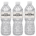 Fun Halloween Arsenic Water Bottle Labels| Pre-Cut| Set Of 12|Drink Wraps Creepy| 8.5in