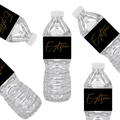 Eighteen Birthday Water Bottle Labels | Set Of 12 |  Elegant Design | Milestone Favors