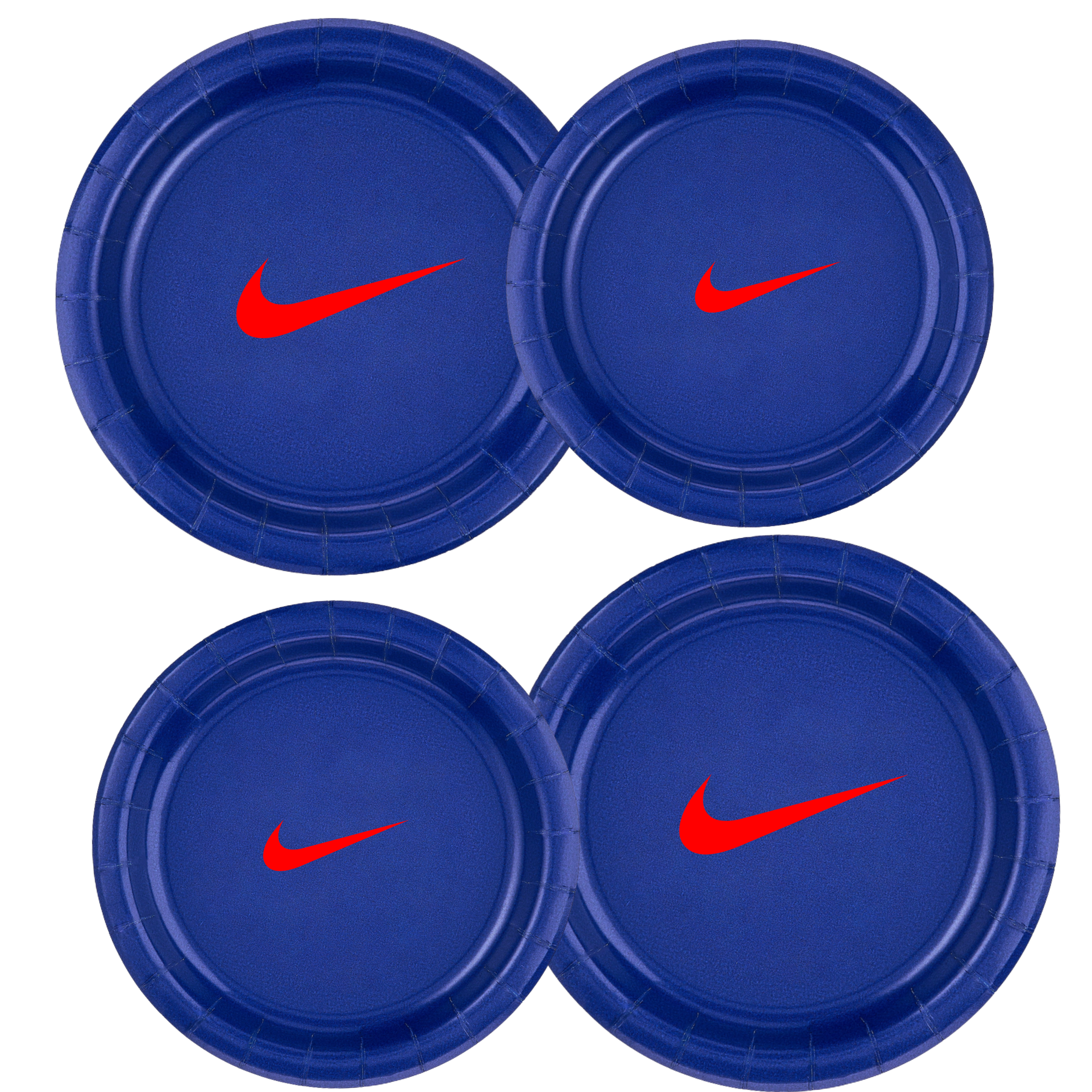 Custom Retro Basketball Party Tableware Set | Blue with Red Design | 60 PCS Disposable Party Supplies | 15 Dinner Plates 15 Dessert Plates 15 Napkins 15 Cups