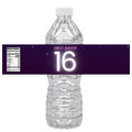 Custom Sweet 16 Water Bottle Labels | Set Of 12 | Milestone Drink Wraps| 16 Birthday Bottle Wraps