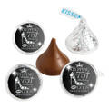 Elegant 75th Birthday Mini Kiss Candy Labels | Chocolate Candy Stickers | Stepping Into 75th birthday with gods grace and mercy | Set of 100