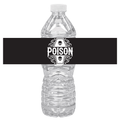 Fun Spooky Poison Halloween Party Water Bottle Labels | Set Of 12 | Spooky Theme Decor | Creepy Drink Wraps